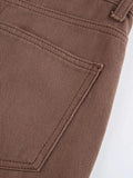 Corduroy Straight Leg Pants-Outfit