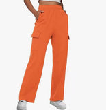 New Long Loose Trousers Leisure Sports High-Waist Trousers Show Skinny Straight Broad-Legged Trousers