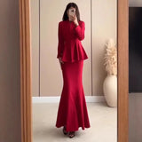 Autumn And Winter New Self-Cultivative Temperament Cardigan Long-Sleeved Half-Dress Dress