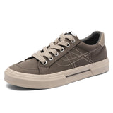 The Autumn Of 2025, The New Men's Shoes Fashion Niche Casual Men's Canvas Shoes With Low-Bottoms On The Flat Bottoms Of Men's