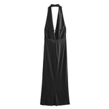 New Spring Pleated Dress With A Collar And A Sexy Long