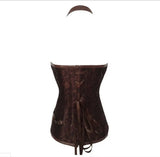 Zingj Goth Luxury Palace Steel Bone Punk Leather Corset