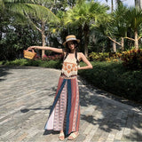 Zingj New Print Wide-Leg Pants Ethnic Snow Spinning Pants Bohemian Beach Pants