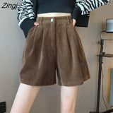 Women Autumn College Friends Simple Pure Corduroy New Arrival Mujer Cozy Design Casual Fashion Basic Feminino Ulzzang