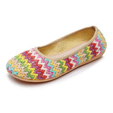 Zingj Shoes Soft Platform Beach Shoes Woven Cloth Shoes Summer Sandals Ethnic Style Breathable Women's Singles