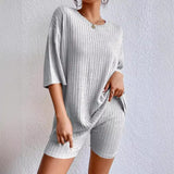 2025 Fashion Casual Spring Round-Neck Loose Women's Shorts