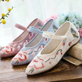 Zingj Shoes Single Shoes Jacquard Cotton Embroidered Cloth Shoes Spring And Autumn Style Daily Cheongsam Women's Singles