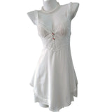 Lace Hollow With Chest Pad Sling Ice Spring And Autumn Cool Night Dress Beautiful High Sense Of Pajamas Female Pure