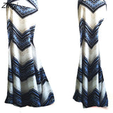 Spring Summer A-Line Elastic High-waist Long Pencil Skirt for Women 2023 Printed Maxi Skirt Faldas Largas Mujer Para