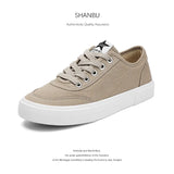 Flash Autumn New Men's Shoes Fashion Trend Casual Cloth Shoes Low Help Lace Comfortable Board Shoes