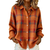 Imitation Sweater Cardigan Women In Autumn And Winter Wearing Loose Lazy Wind Soft Glutinous Anti-Knitwear Shirt