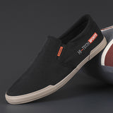 Men's Shoes Korean Version Of Fashion Casual Shoes Pure Color Trend Shoes One Foot Lazy Shoes Set Sail Canvas Shoes Flat Plate