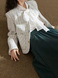 Thousand Gold Lace Bow White Shirt Women 2025 Niche New Bottom Shirt Shirt In