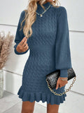 And Winter New Knitwear Fashion Women's Temperament Mahjong Waist Solid