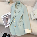 Zingj Suit Jacket Female 2024 Spring New Casual Temperament Socialite Senior Sense Fried Street Popular Suit This