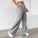 New Striped Trousers Casual Street Fashion Loose Broad-Legged