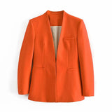 New Multi-Color Solid-Color Slimming Simple Leisure Suit Jacket