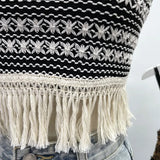Women's Clothing Thaired Thaid Spliced Striped Sling Vest Short-Sleeved Sleeveless Tector-Booed Blouse
