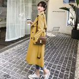 Zingj Trench Coat Female Spring And Autumn 2024 Spring New Medium And Long Korean British Style Small People Wear A