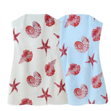 Women's Explosive Temperament Fashion Sexy Breastless Short Sleeveless