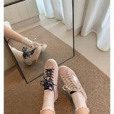New Fashion Old Style Laceded Moral Shoes Women Retro Star Small Dirty Shoes College Style Sports