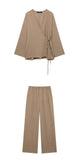 Explosive Women's Texture Double Thai And Outerwear Trousers