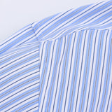 New Shirt Women's Street Fashion Casual Stripe Spliced Long-Sleeved Shirt