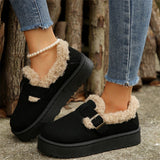 Snow Boots Women 2025 Winter New Retro Birken Cotton Boots Plus Thick Thick Cotton