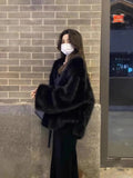 Imitation Fox Fur Wool Green Fur Coat Female Senior Feeling Super Good-Looking Hairy 2025 Autumn And Winter