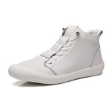 Men's Shoes New Fall High Help Korean Version Of Fashion Shoes Sports Casual Shoes Leather Small White Shoes Men's Fashion Shoes
