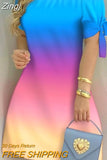 Women Off Shoulder Summer Mini Dress Sexy Short Sleeve Bow Tie Print A Line Party Short Dresses Vestidos