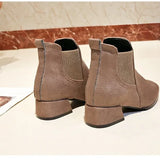 Boots Women's New Round Head Velvet Face Thick And Short Boots For 2025 Autumn And Winter Martin Boots Chelsea
