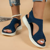 And Summer Fashion Soft Flying Weaving Breathable Flat Sandals Casual Large Size Beach New Women's