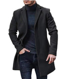 Men's Coat 2025 New Wish Hair This Coat Station Wind Coat Multi-Color