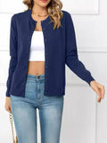 And Winter Solid-Colored Cardigan Coat New Knitted