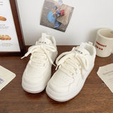 Fufu With Skirt Small White Shoes Women 2025 New Spring Chic Shoes Thick-Soled Casual