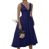 New Women's Temperament Elegant Fashion Bare Back Print Slings Sexy