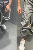 New Men Fashion Soft Shell Hiking Pants Waterproof Trousers Fall Winter Warm Fleece Lined Bottoms Reflective Night