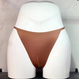 Ice Silk Scarless Lady Thong Diamond With Female Thong Trousers T-Pants Large Thong