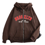 New Zipper Hoodie Los Angeles California Coat