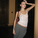 Lace Perspective Slings New Women's Decoration Body Fashion Vest In Summer