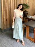 Xixi 2025 Summer New Temperament Commuting High-Waisted Half-Body Dress Design-Styleted Fishtail Skirt
