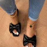 Cool Drag Women 2025 Summer New Bow Cool Drag Women Flat-Soled Popular