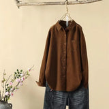 Women's Lint-Tuff Long-Sleeved Shirt Women's Cotton Comfortable Solid Shirt Women's Clothing In Autumn