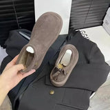 Cotton Shoes 2025 Winter New Baicai Birken Shoes Plus Velvet Warm Flat Bottom Leisure Short Boots