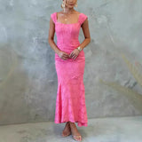 Women's New Sleeveless Shoulder Solid-Colored Shoulder Dress Dress Dress