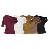 Women's ZA Explosion New Multi-Color Oblique Shoulder Design Side