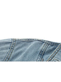 Jacket For Women Thick Vintage Locomotive Lapel Zippers Jacket Fashion Streetwear Hip Hop Loose Casual All-match Denim