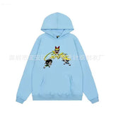 Trend Street Loose Sweatwear Suit Men And Women's Hip-Hop Sports Zipper Hoodie Trousers