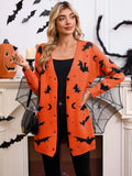 New Women's Sweater Halloween Bat With Long-Sleeved Cloaked Shirt